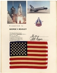 Space-Flown U.S. Flag From the Columbia STS-1 Mission